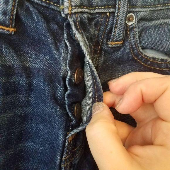 Abercrombie & Fitch Men's 28x30 The A&F Boot Cut Jeans Distressed NWT - Picture 4 of 11